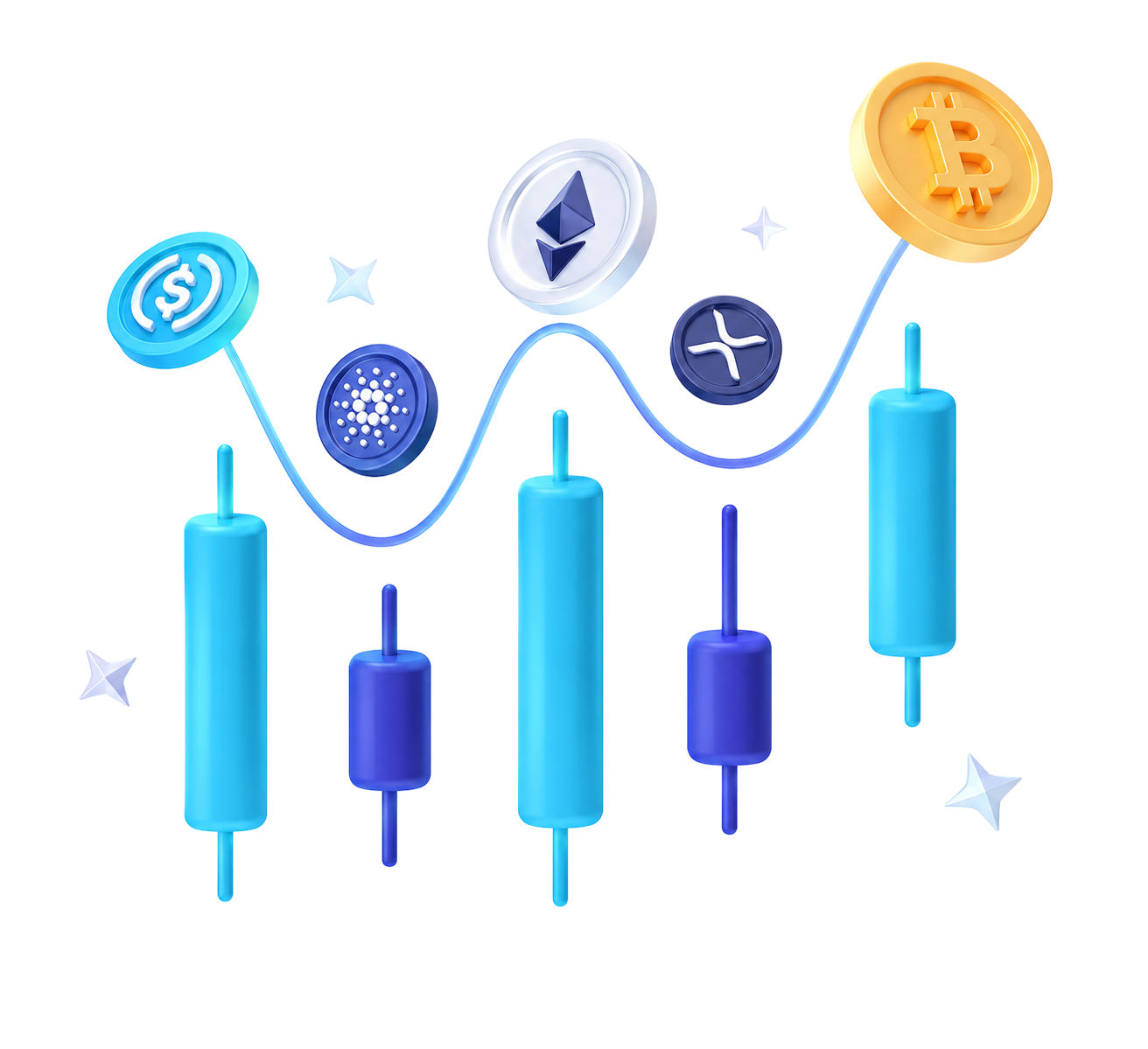 Trading markets illustration